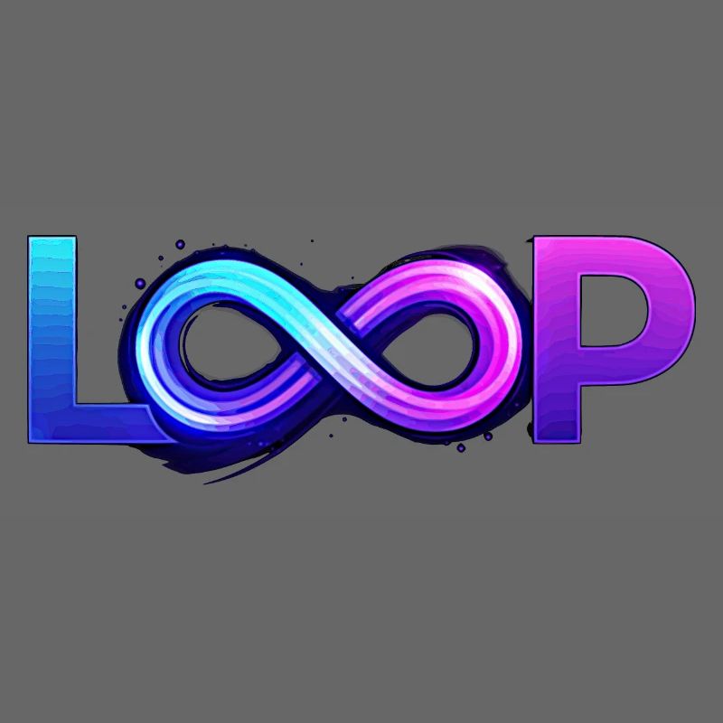 Neon Loop Unendlichkeit