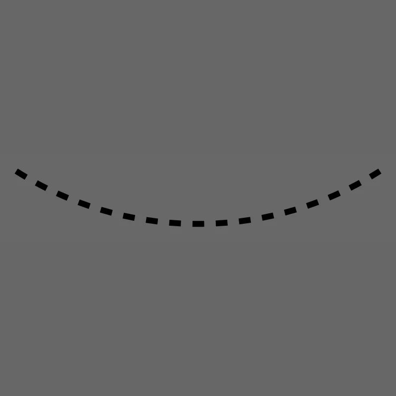 Dashed Curved Line