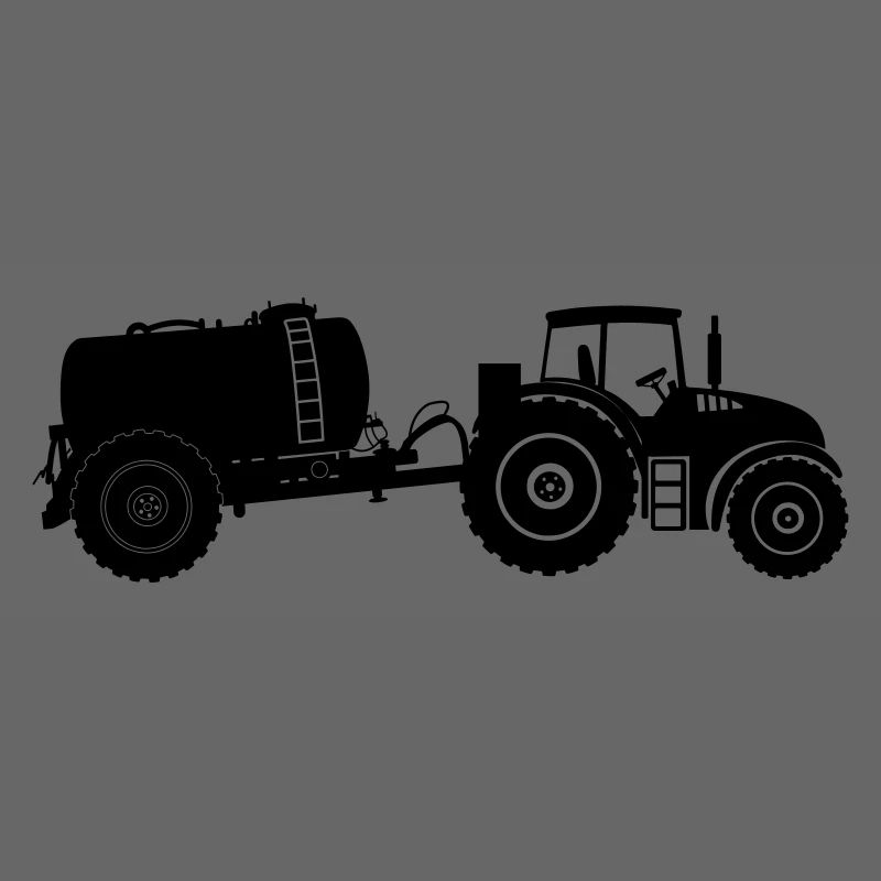 Traktor mit Geierbehälter