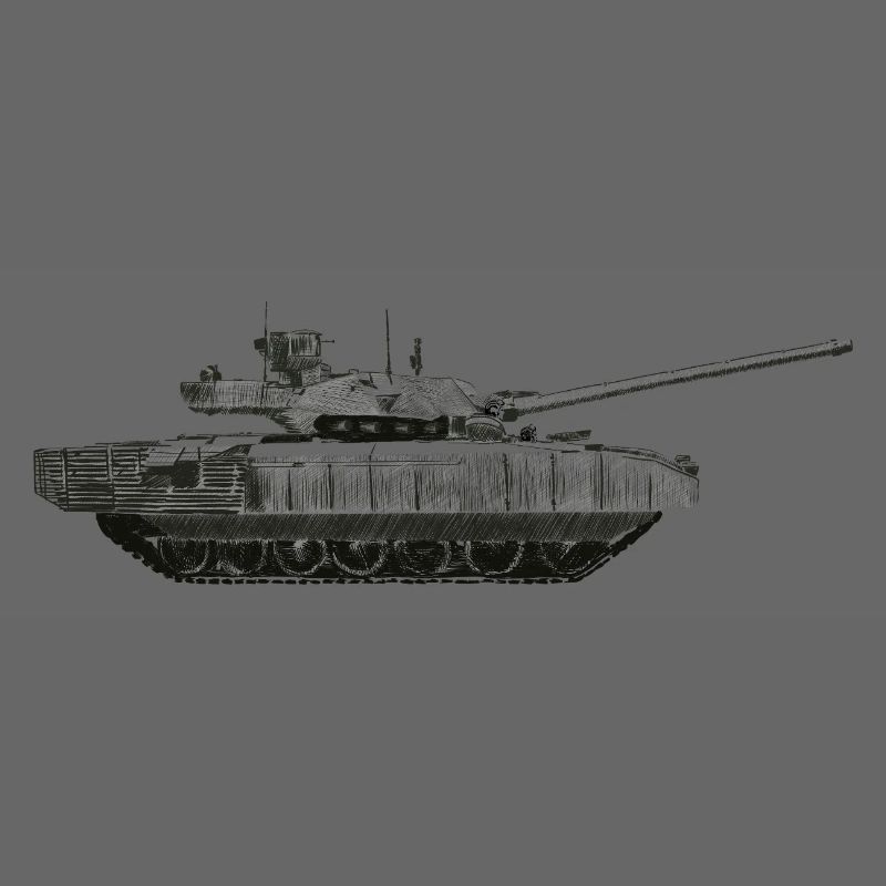 Monochrome Panzer Silhouette