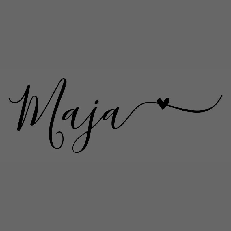 Maja Name First Name Decorative