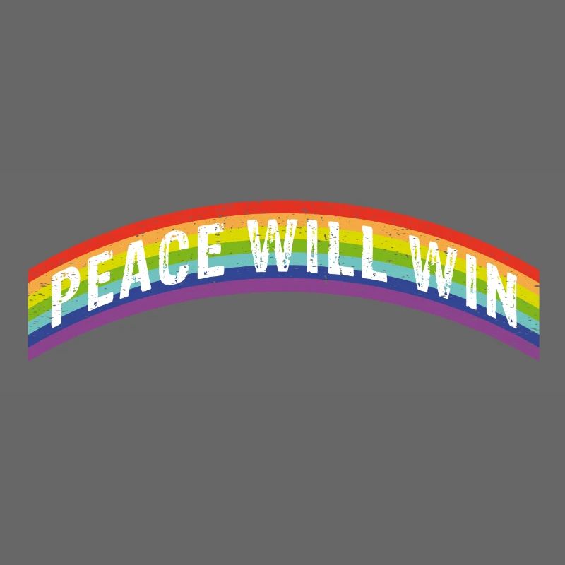 Rainbow Regenbogen Peace will win