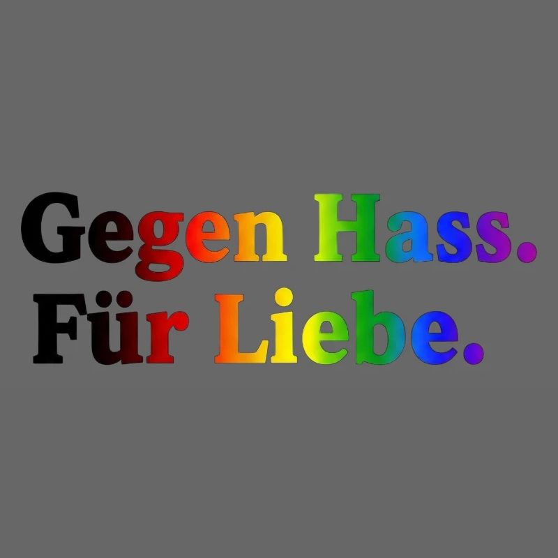 Against hate, for love – rainbow