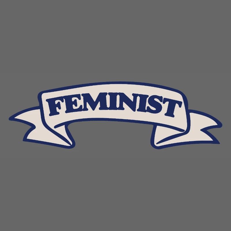 Conception féministe du ruban de blason