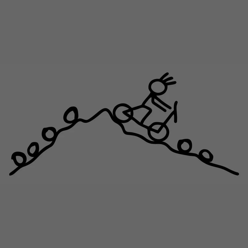 Strichmännchen MTB Rad