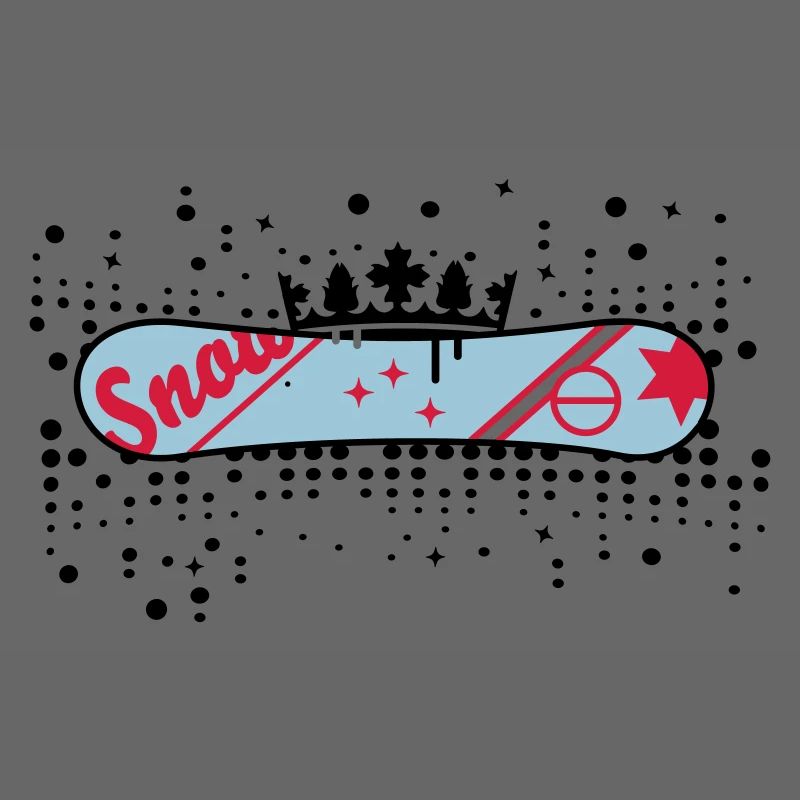 Snowboard with Crown Snowboard King