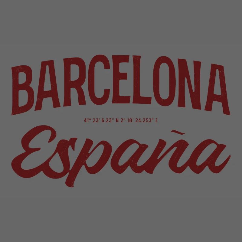 Barcelona Spanien Script Logo