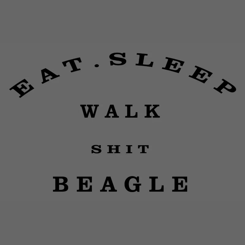 Manger, dormir, marcher, chier, Beagle