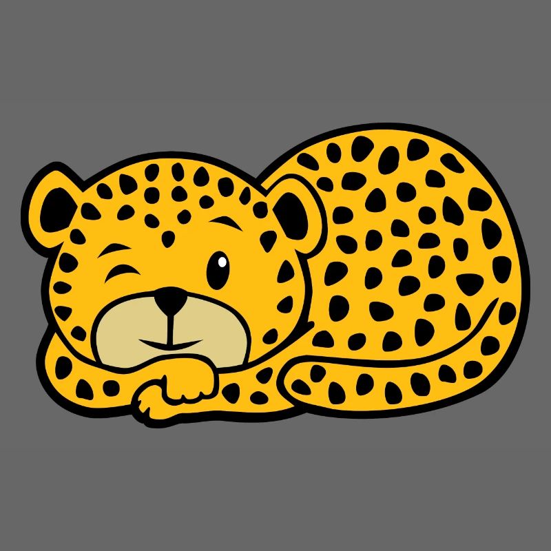 Schlafender Leopard