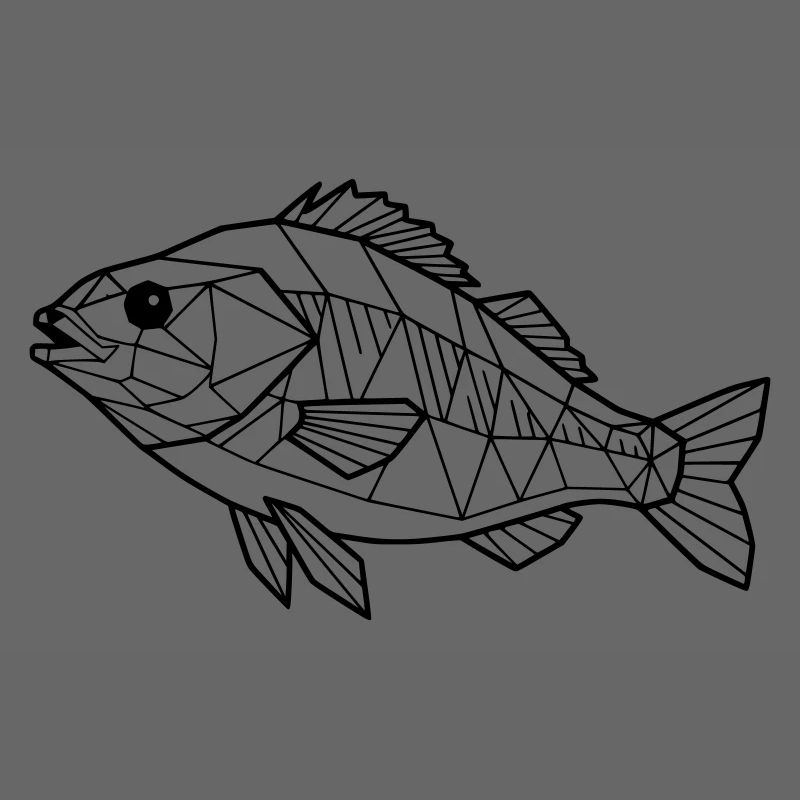 Geometric Perch Low Poly