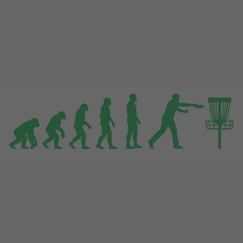 Disc Golf Evolution Drôle de Disc Golfeur Flying Disc