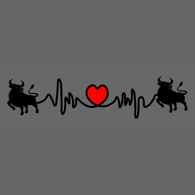 Herzfrequenz Cardio Stier Bulle