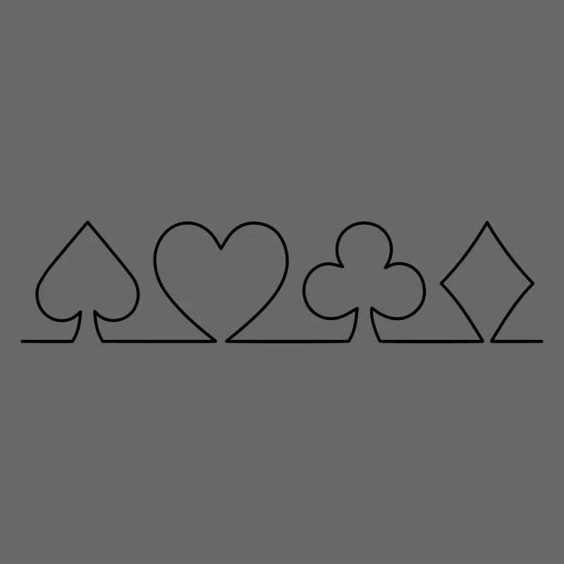 Minimalistisches Karten-Design | einfarbig