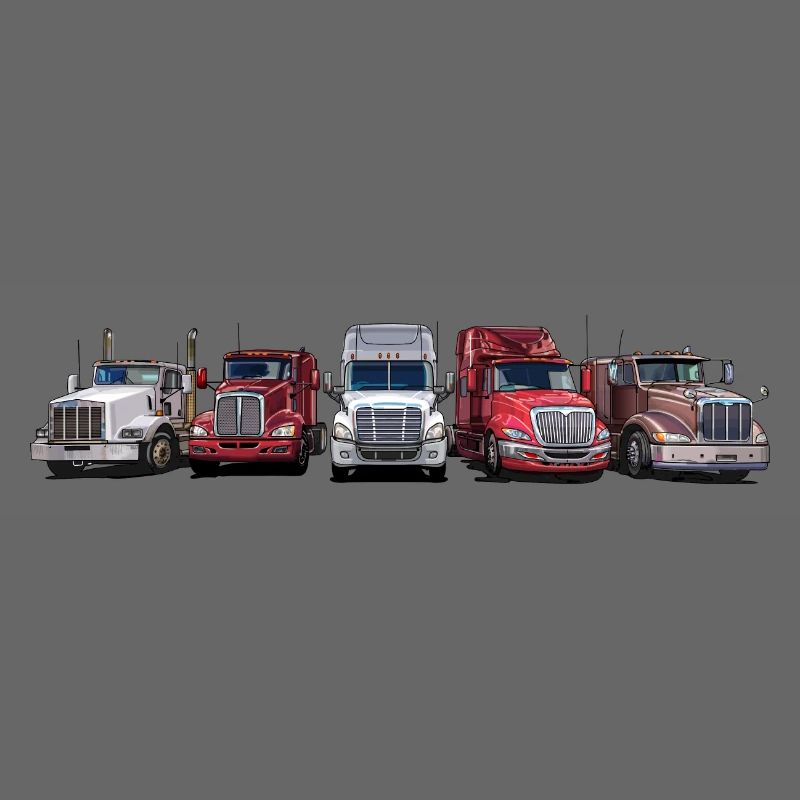 Tracteurs de semi-remorques à long capot