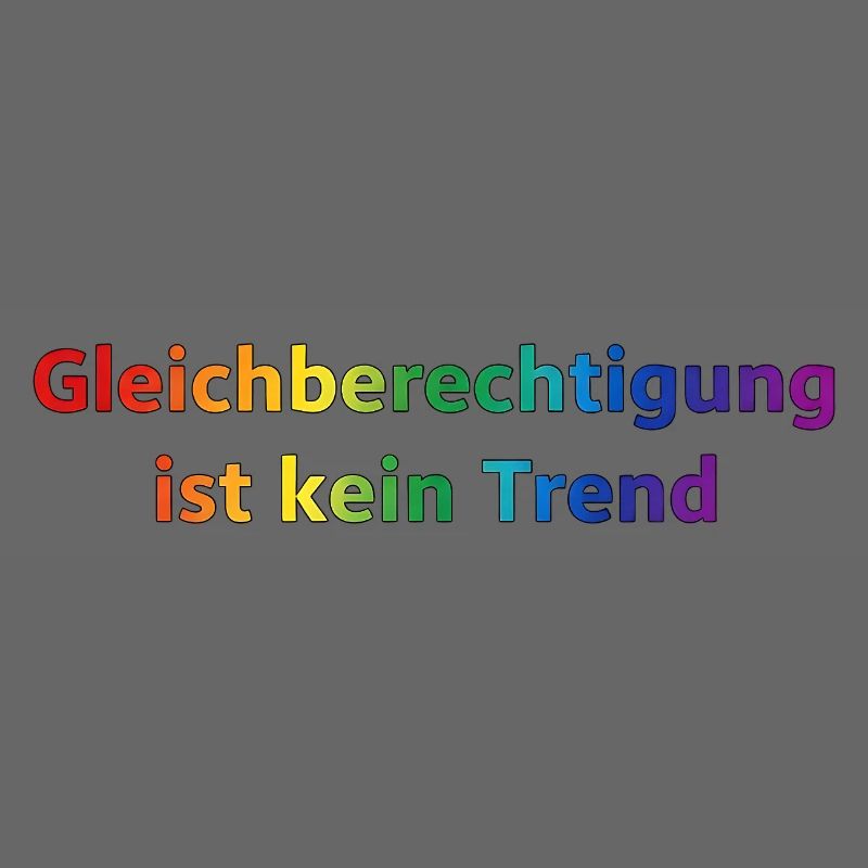 Equality is not a trend rainbow
