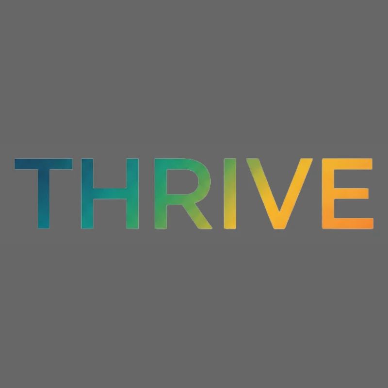 Thrive Gradient Schriftzug