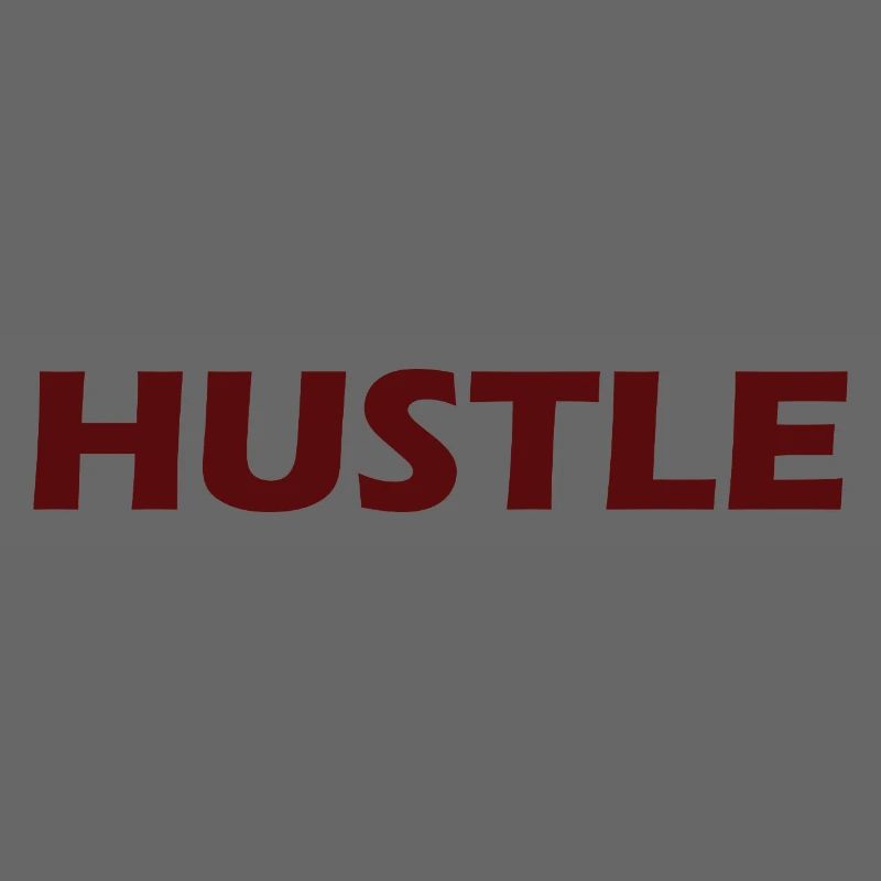 Mutiges Hustle-Typografie-Design