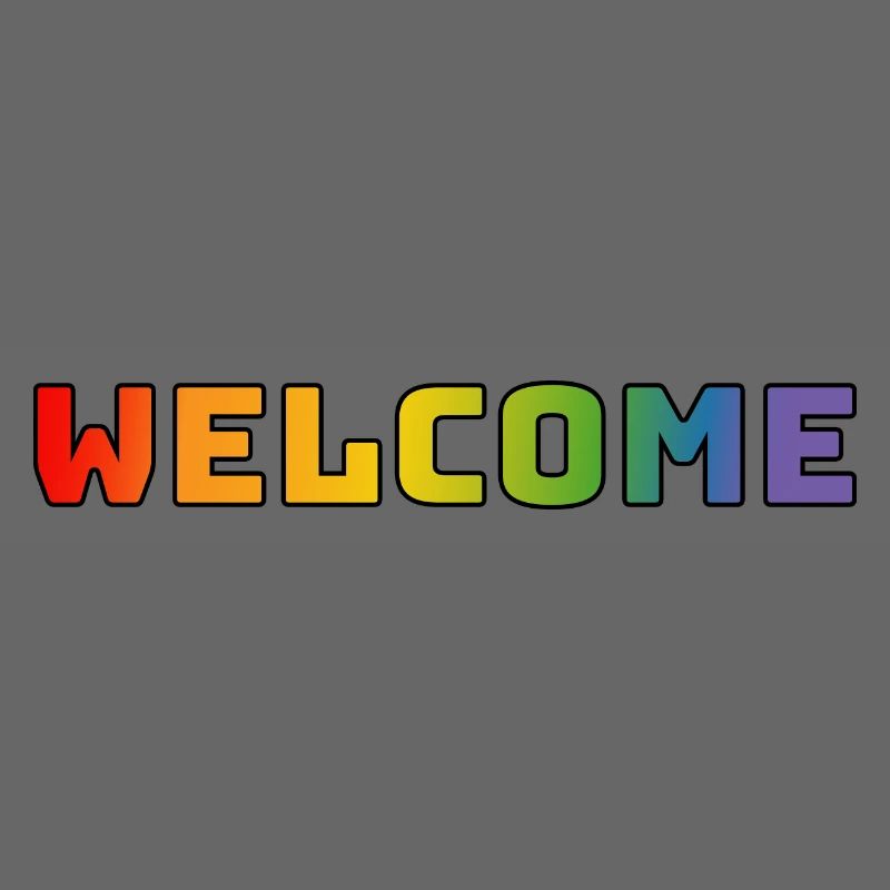 Regenbogen welcome CSD Shirt LGBT lgbtqi queer