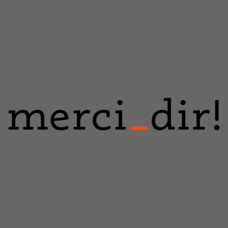 merci dir - 2 couleurs