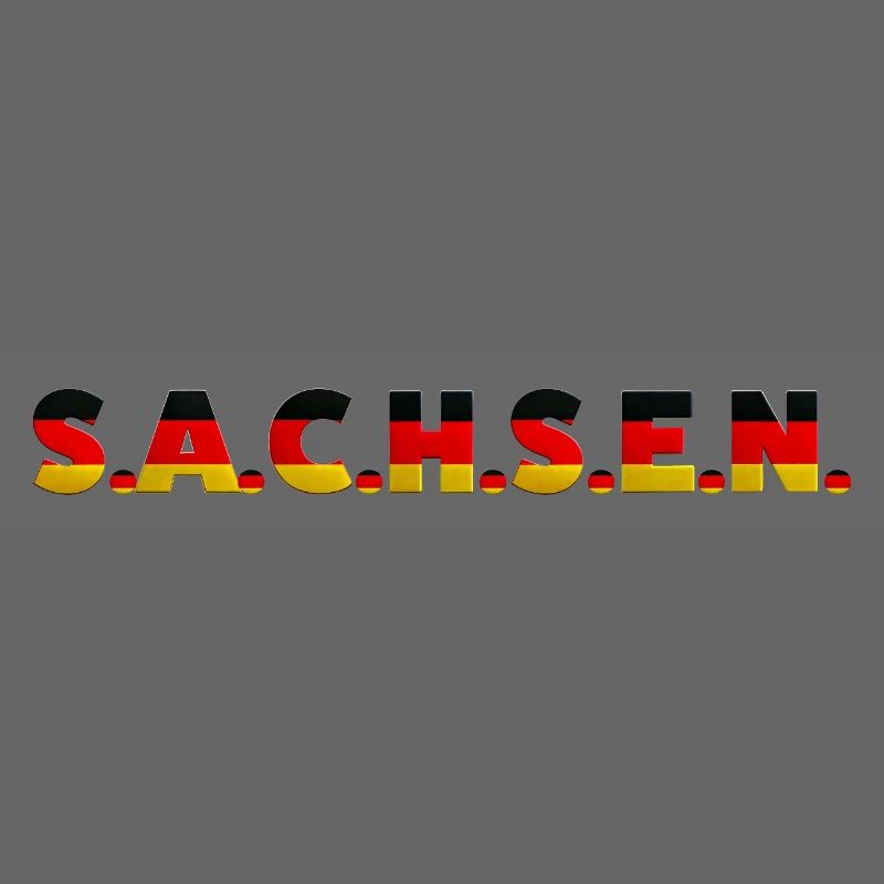 Saxony Germany Dresden Leipzig Flag German
