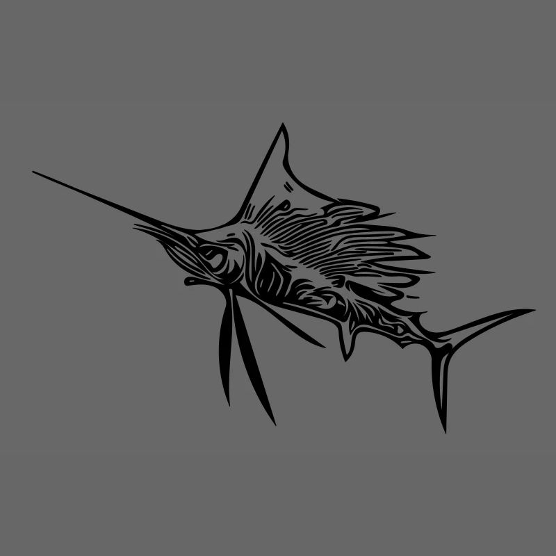 Wilder Schwertfisch Vector