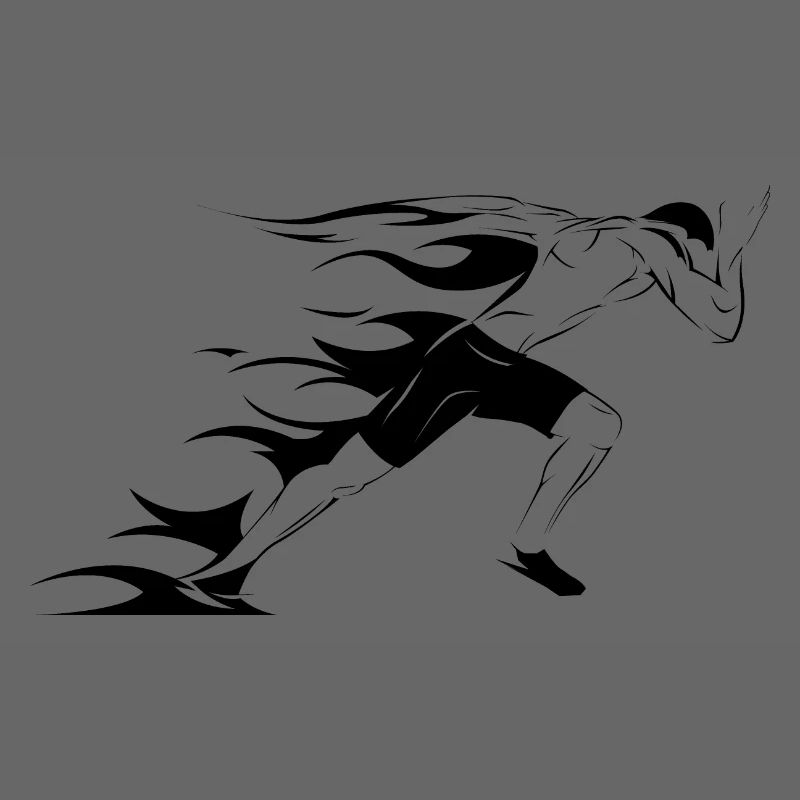 Icône Runner Illustration Sprinter Icône graphique
