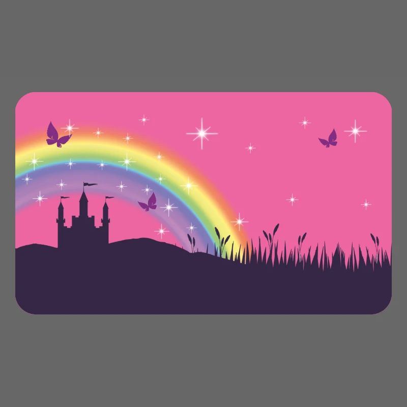 Fairytale Castle with Rainbow | personalizable