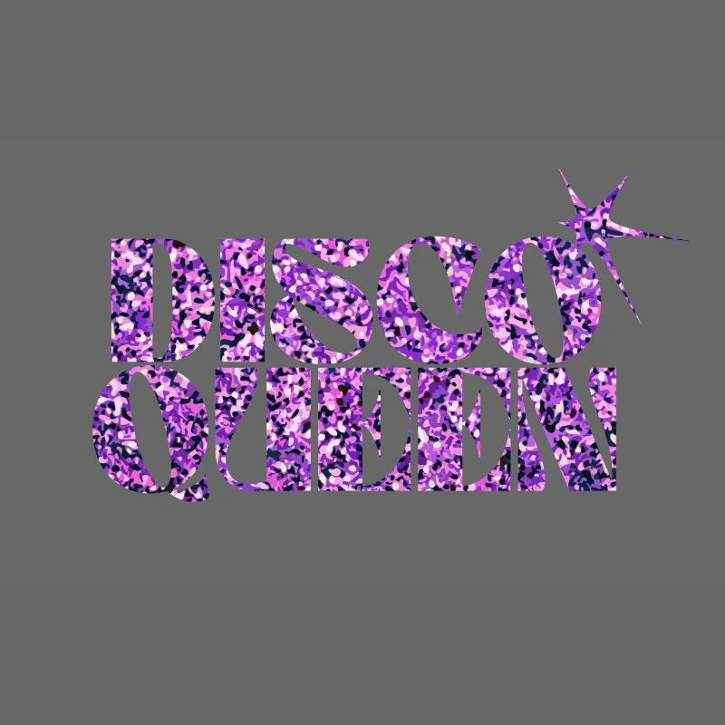Disco Queen Glitter Pattern