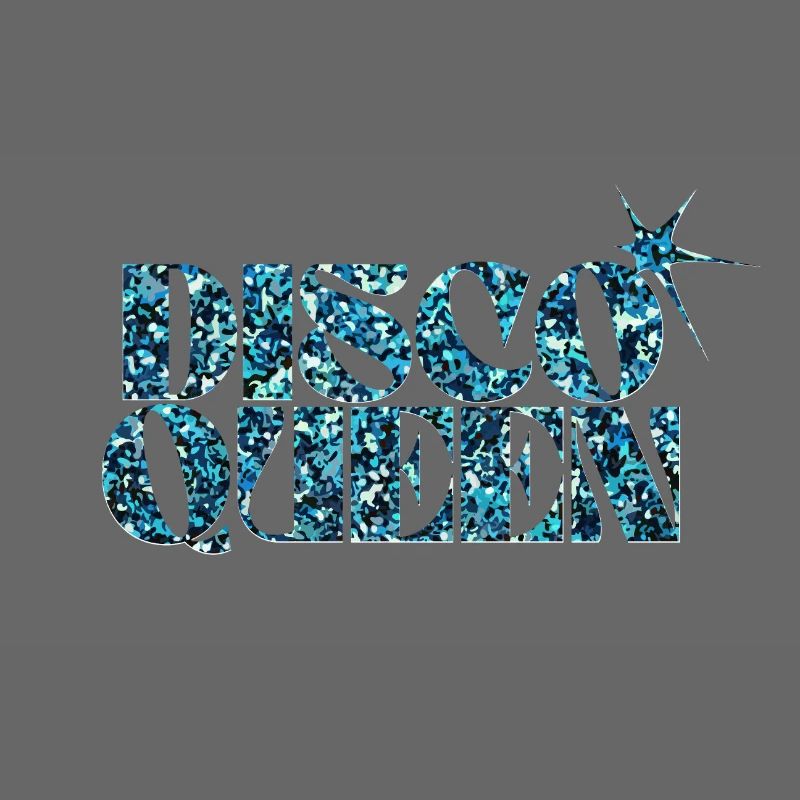 Disco Glitter Bubble Grafikdesign