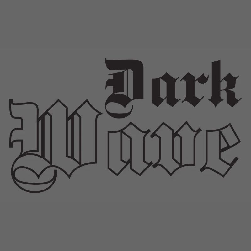 Dark Wave music Gothic Typography
