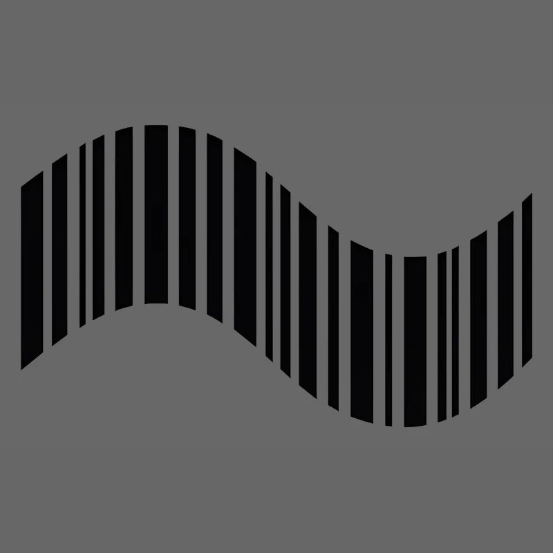 Barcode in Wellenform