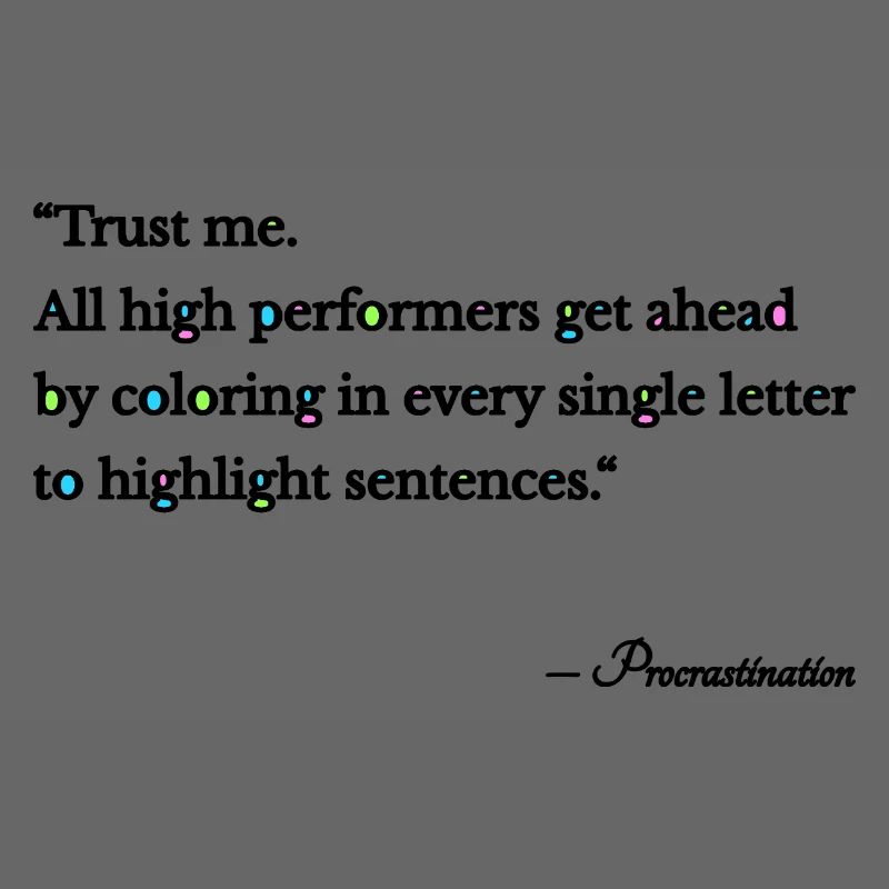 Procrastination