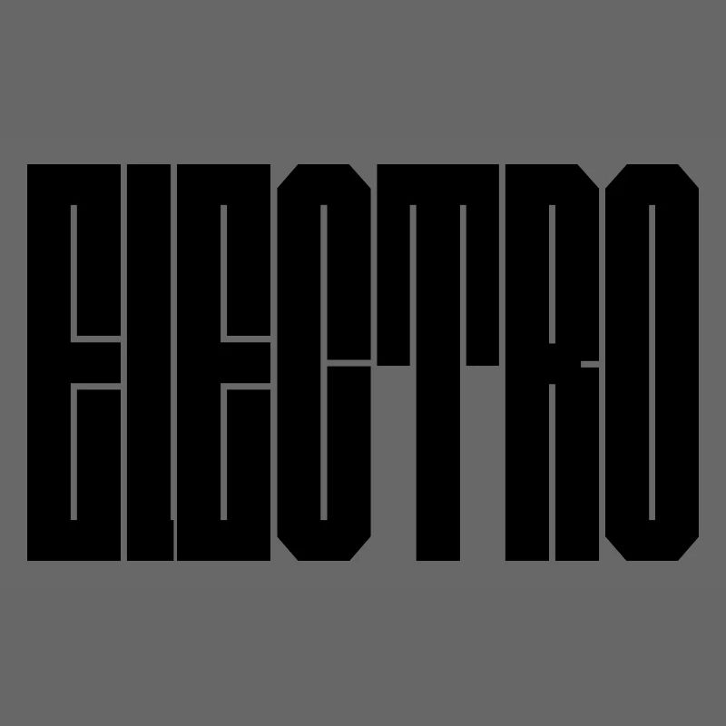 Conception de la typographie de musique électro