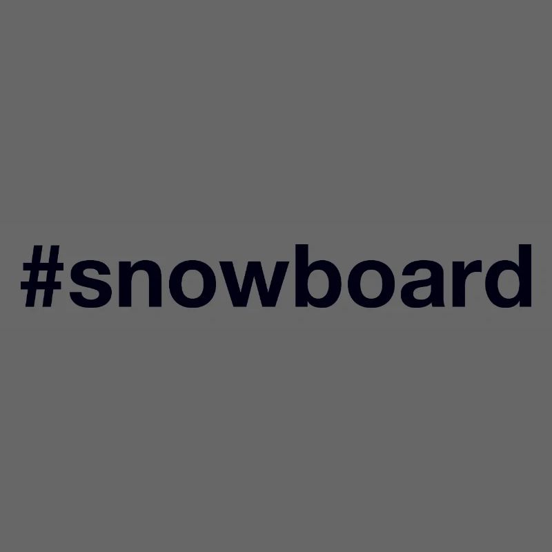 Snowboard Hashtag