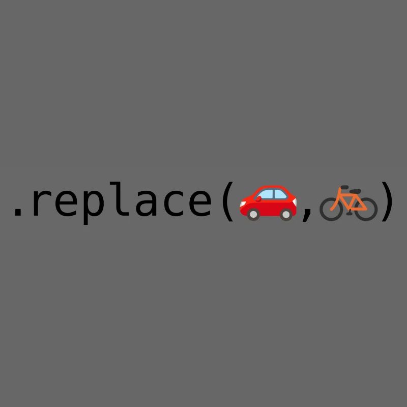 Autos durch Fahrräder ersetzen; Python-Edition