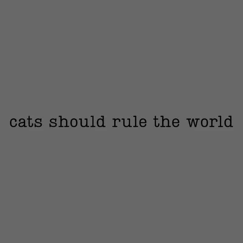 Les chats devraient dominer le monde
