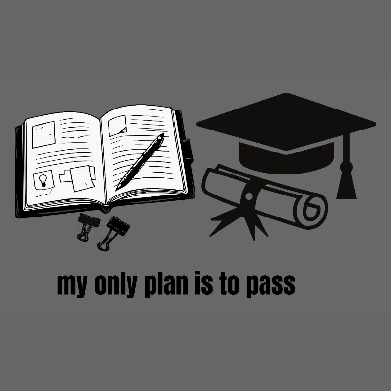 Mein einziger Plan ist zu bestehen – Motivational Student Gra