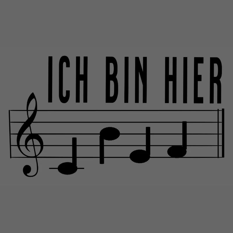 Ich bin hier Chef Notenschrift Chorleiter Dirigent