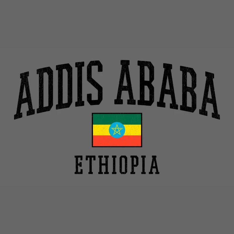 Motif graphique du drapeau d’Addis-Abeba en Éthiopie Description graphique