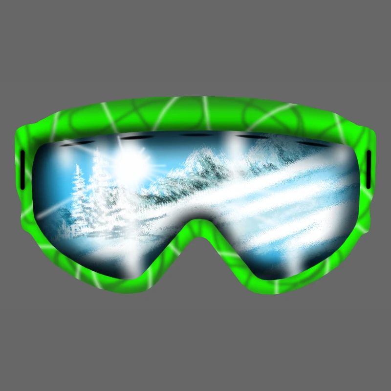 Gletscherblick Neon Goggle Design