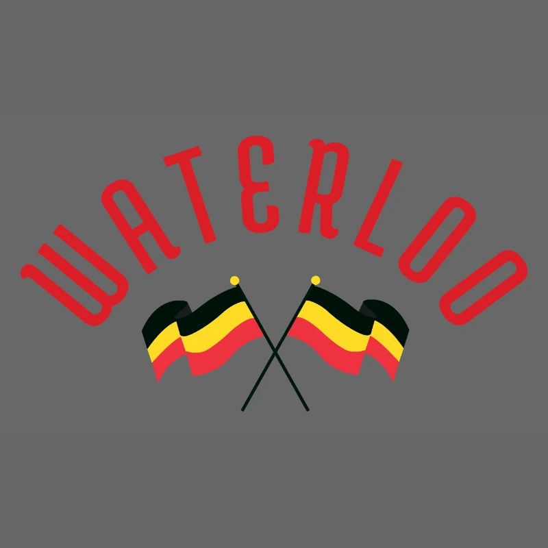 Waterloo Belgiska Flaggor