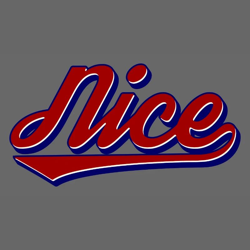 Style de logo rétro Nice Script
