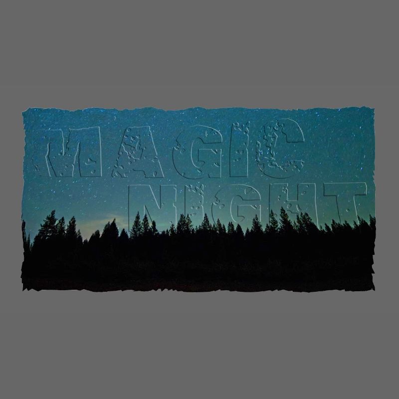 Magic Night | Night sky with forest (2nd upload)
