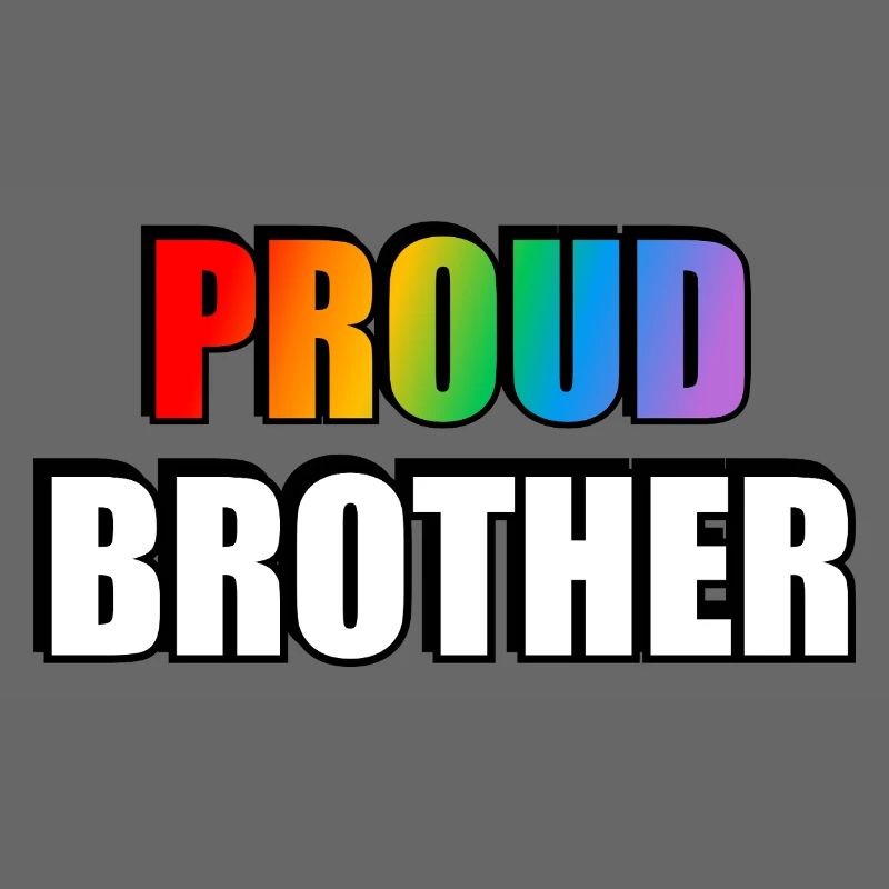 Stolzer Bruder LGBT Pride Regenbogen