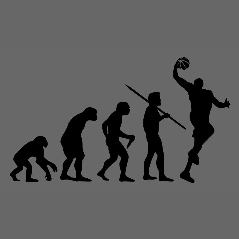 Evolution des Menschen - Basketball