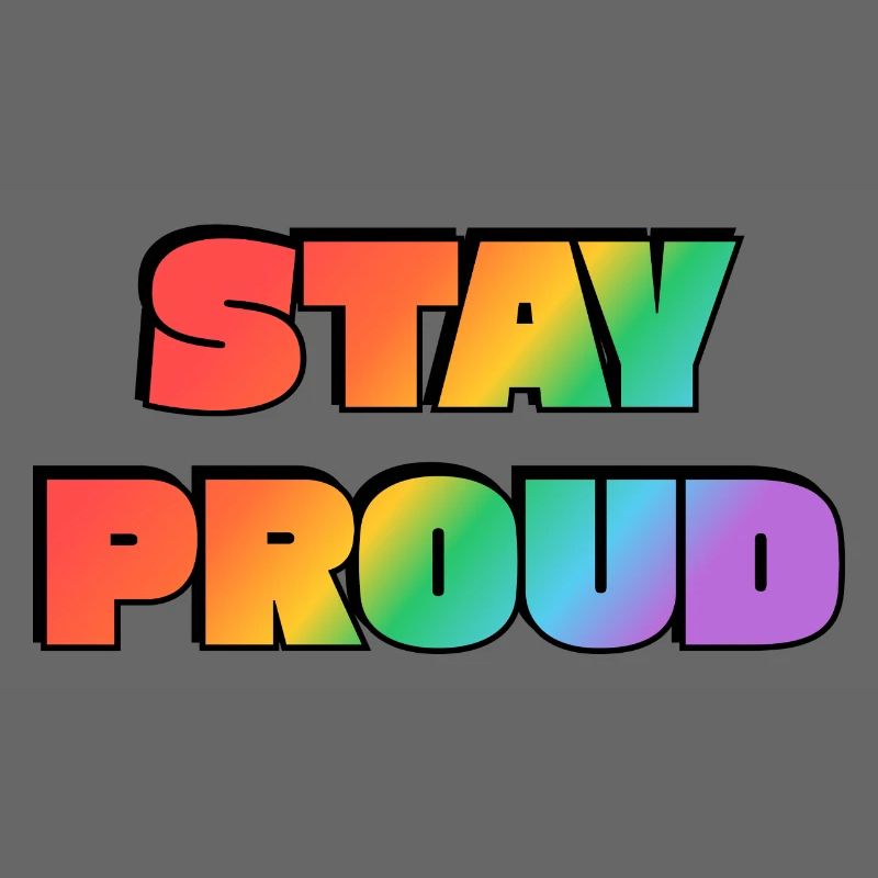 Stay Proud Rainbow Gradient