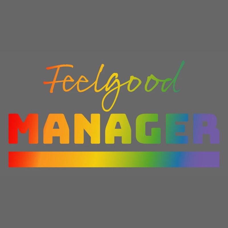Tshirt Feelgood Manager rainbow
