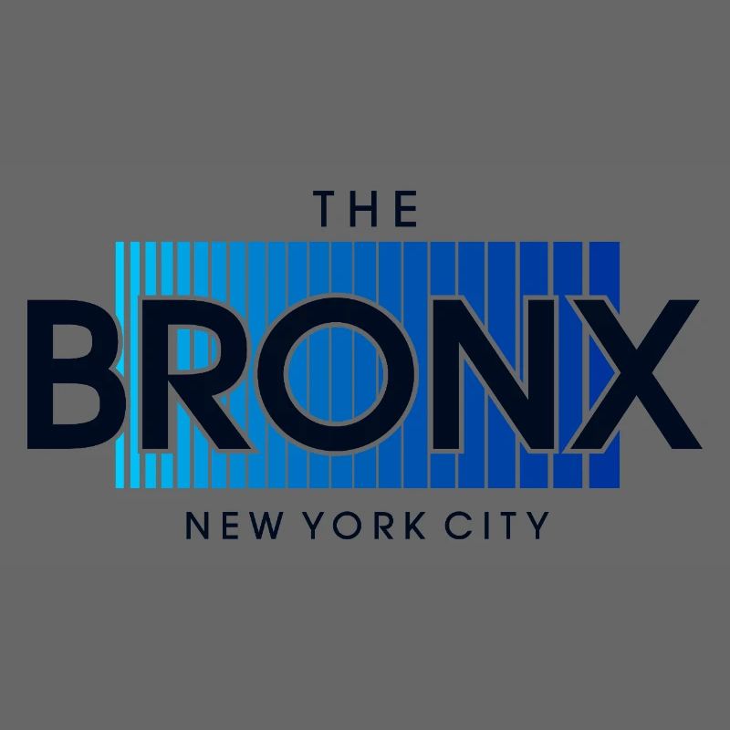 Dégradé de bleu Skyline du Bronx