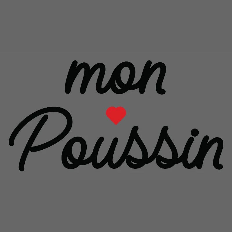 Mon Coeur Coussin Script