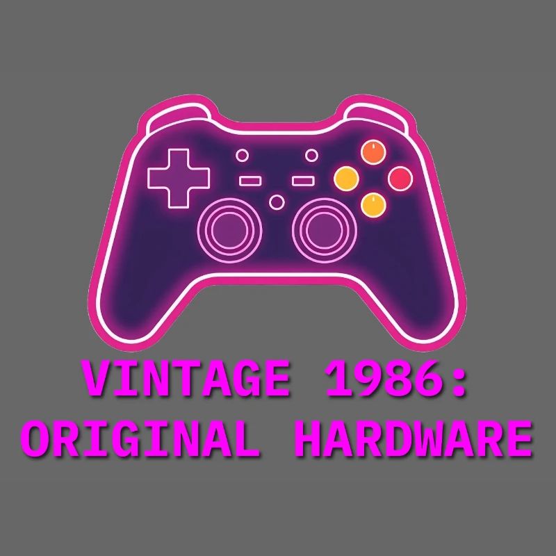 Neon Controller 1986 Retro - 40th Birthday